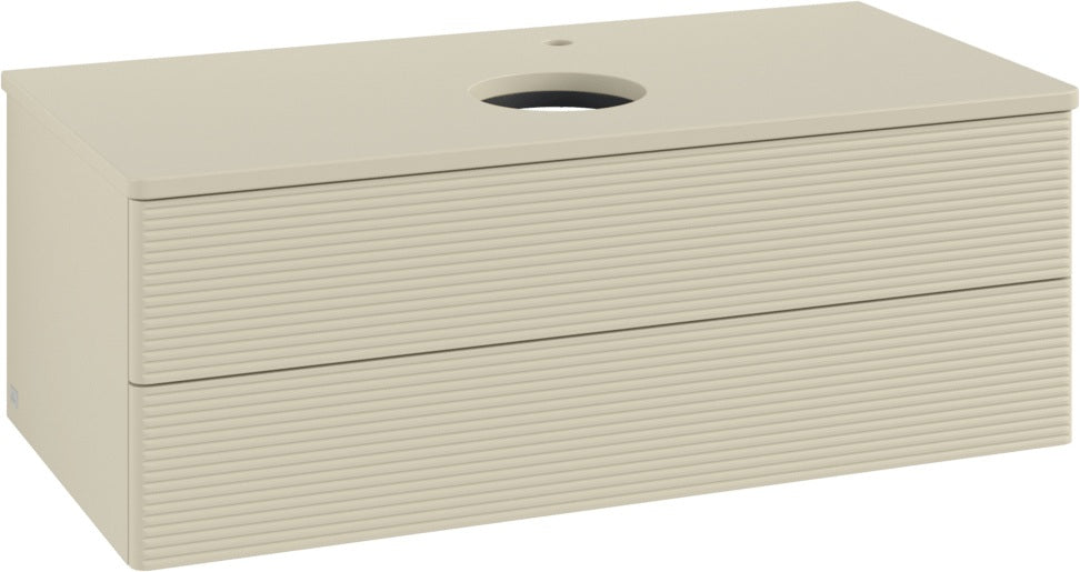 Villeroy & Boch Waschtischunterschrank Antao L20150 1000 mm Anthrazit Matt Lack mit Beleuchtung
