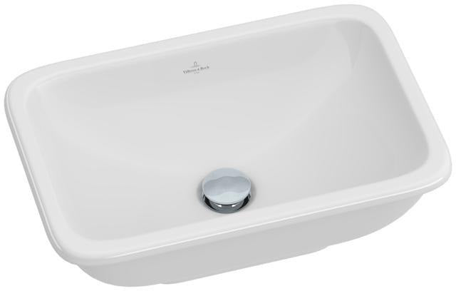 Villeroy & Boch Loop & Friends Einbauwaschtisch 600x405 mm rechteckig mit Überlauf Weiß Alpin