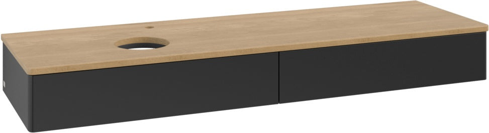 Villeroy & Boch Waschbeckenunterschrank Antao L15051 1600 mm Anthrazit Matt mit Auszugsbeleuchtung