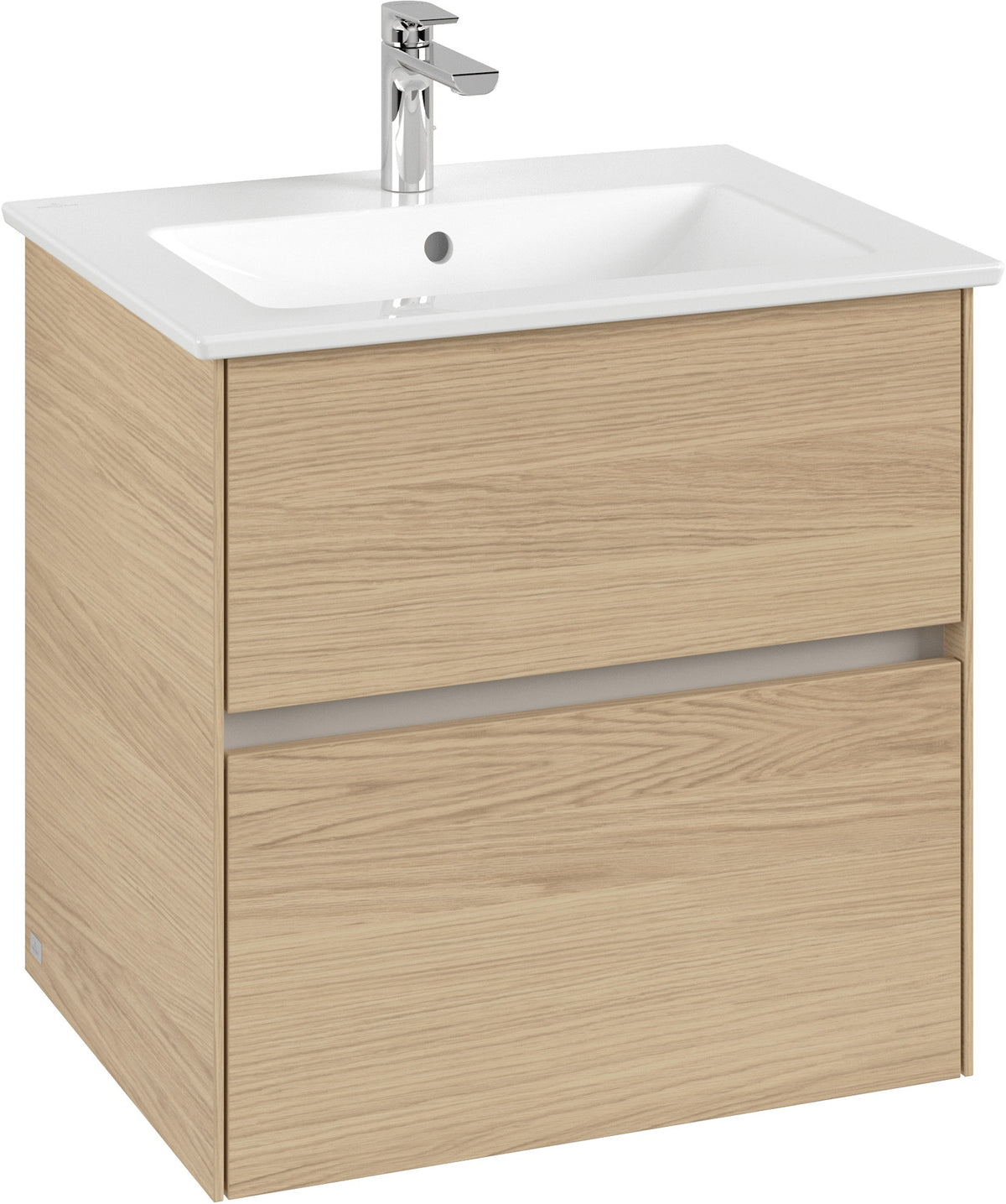 Villeroy & Boch Collaro Waschtischunterschrank 611 mm White Matt – 2 Auszüge, Push-Open