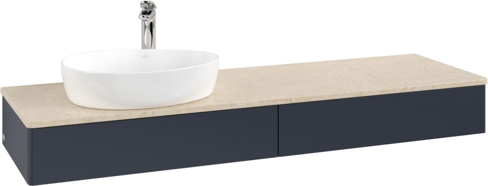 Villeroy & Boch Antao Waschtischunterschrank 1600 mm Anthracite Matt Lacquer mit Hahnlochbohrung