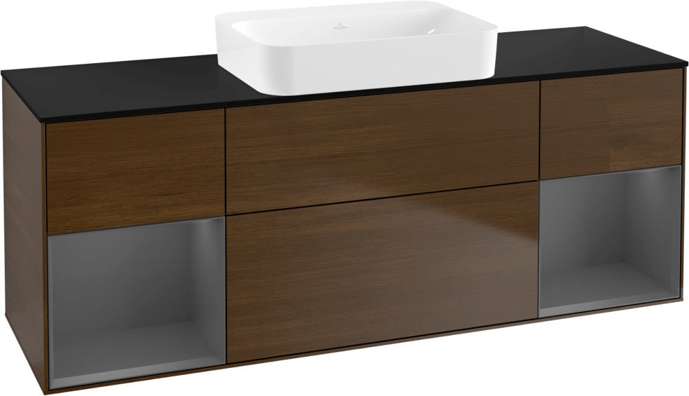 Villeroy & Boch Finion Waschbeckenunterschrank 1600 mm Glossy White Lacquer mit Beleuchtung