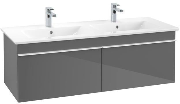 Villeroy & Boch Venticello Waschbeckenunterschrank 1253 mm Glossy White – 2 Auszüge, wandhängend