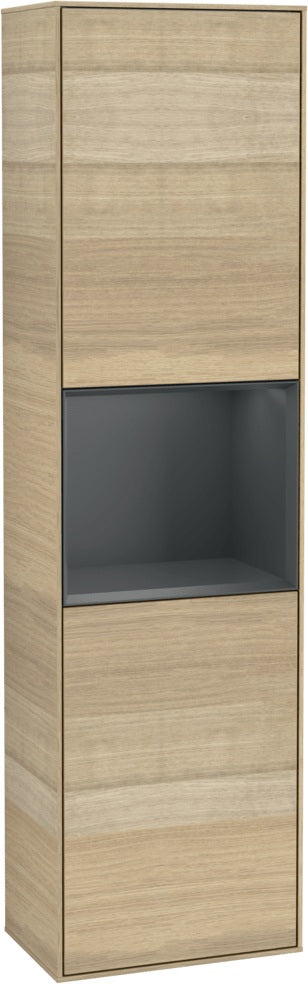 Villeroy & Boch Hochschrank Finion G460GF – Hochglanz Weiß, LED-Beleuchtung, SoftClose