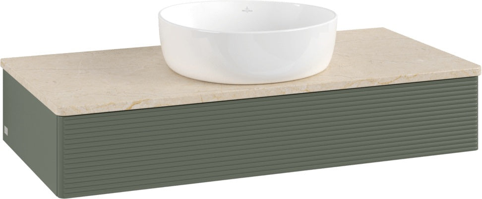 Villeroy & Boch Antao Waschbeckenunterschrank 1000 mm Anthracite Matt mit LED-Auszugsbeleuchtung
