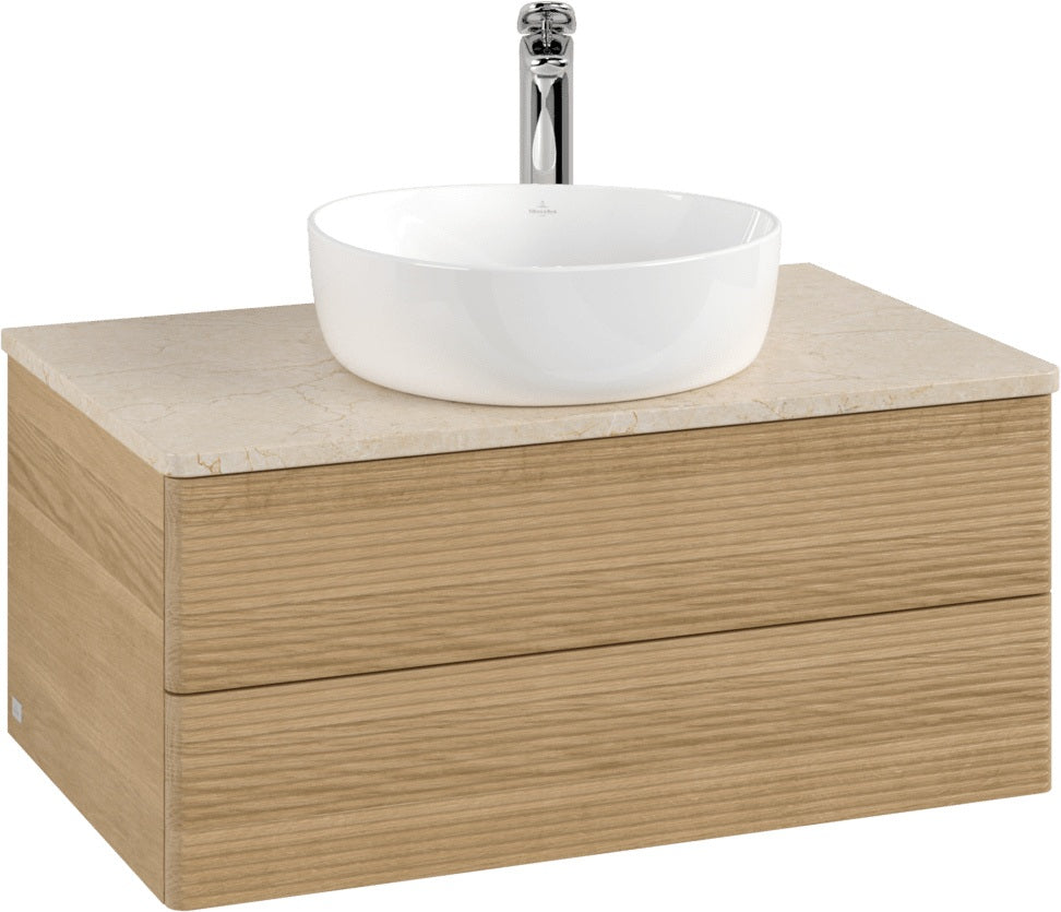 Villeroy & Boch Waschbeckenunterschrank Antao K19153 800x360x500mm Warm Walnut mit SoftClosing