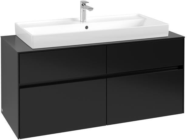Villeroy & Boch Collaro Waschtischunterschrank 1200 mm Soft Grey mit 4 Auszügen