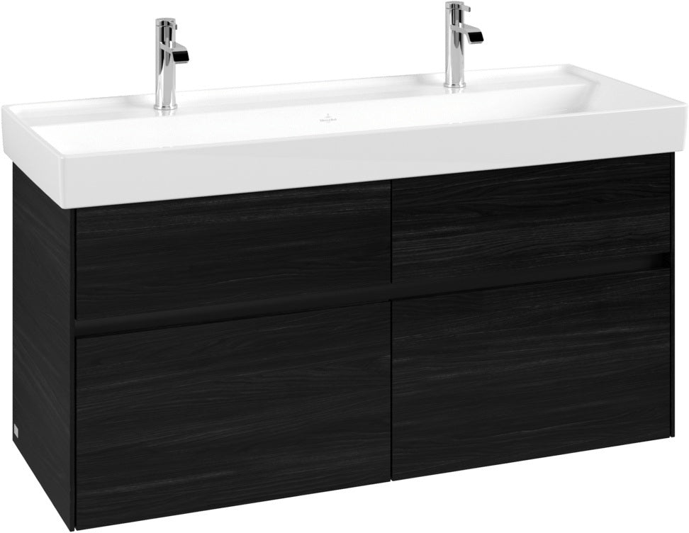 Villeroy & Boch Waschtischunterschrank Collaro C012 Glossy White 1154 mm mit 4 Auszügen