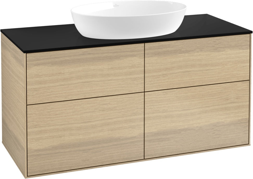 Villeroy & Boch Finion Waschbeckenunterschrank 1000 mm Glossy White Lacquer mit Beleuchtung