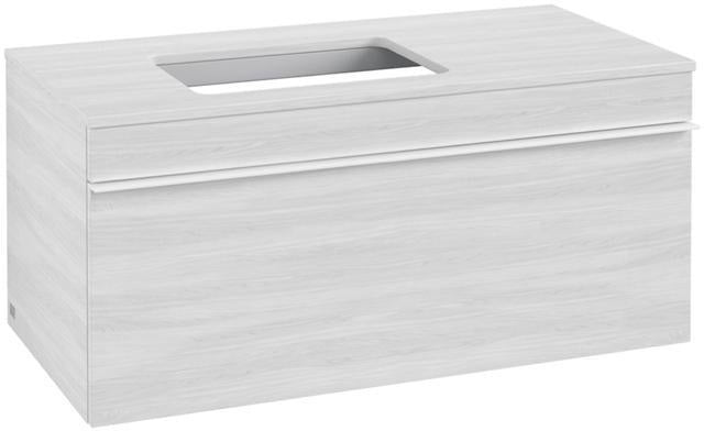 Villeroy & Boch Venticello Waschtischunterschrank Glossy White 957 mm, Auszug links