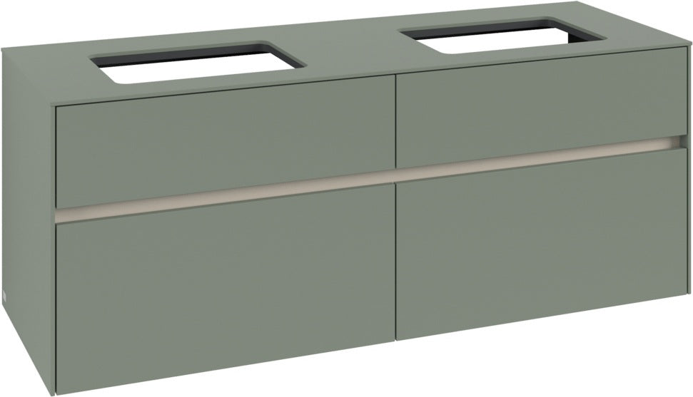 Villeroy & Boch Waschtischunterschrank Collaro C119 B0 1400 mm White Oak mit Beleuchtung