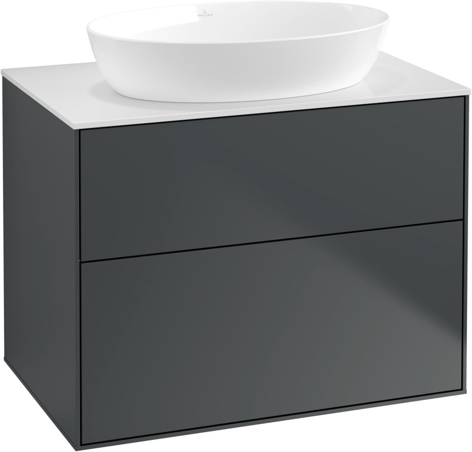 Villeroy & Boch Waschtischunterschrank Finion G9920 800 mm Glossy White Lacquer mit Beleuchtung