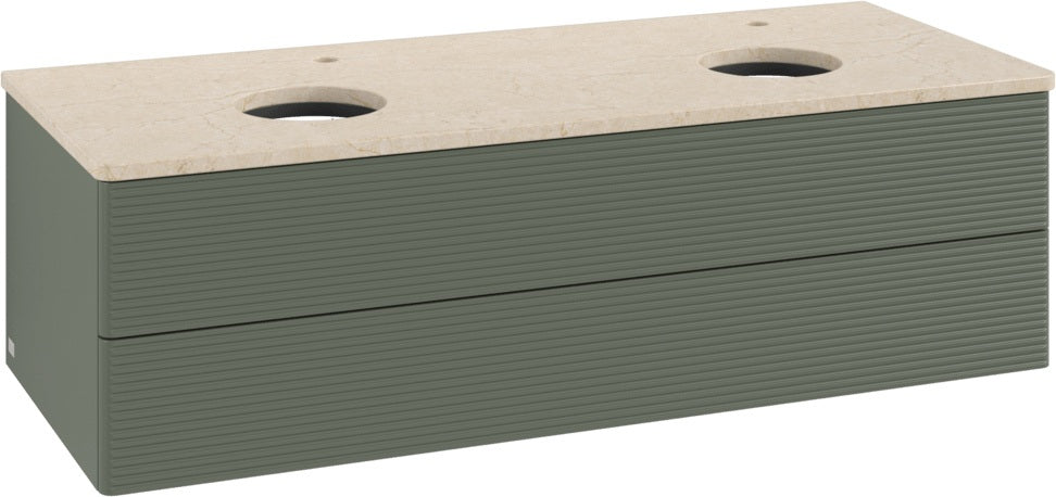 Villeroy & Boch Antao Waschtischunterschrank 1200 mm, 2 Auszüge, Push-Open, Stone Grey Matt