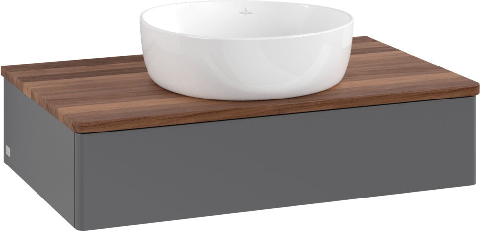 Villeroy & Boch Waschtischunterschrank Antao 800 mm Glossy White Lacquer mit LED-Beleuchtung