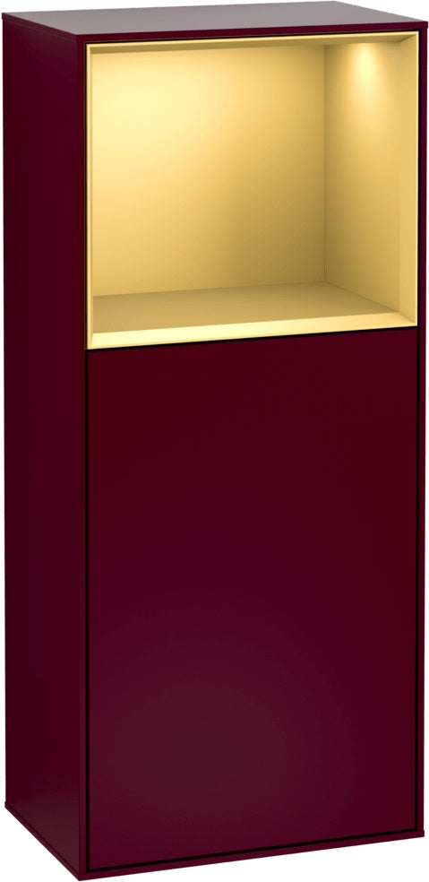 Villeroy & Boch Finion Seitenschrank G510GF, 418 mm, Glossy White Lacquer, mit Beleuchtung