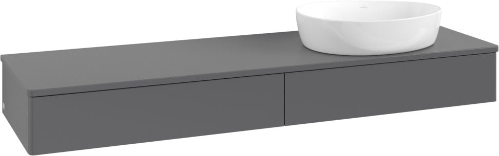Villeroy & Boch Waschbeckenunterschrank Antao K16050 1600x190x500mm Anthracite Matt Lacquer