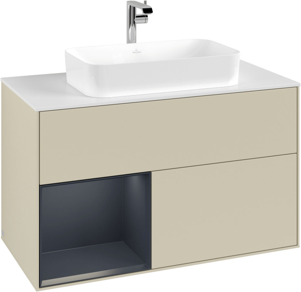 Villeroy & Boch Waschtischunterschrank Finion G241GF Glossy White Lacquer 1000 mm mit Beleuchtung