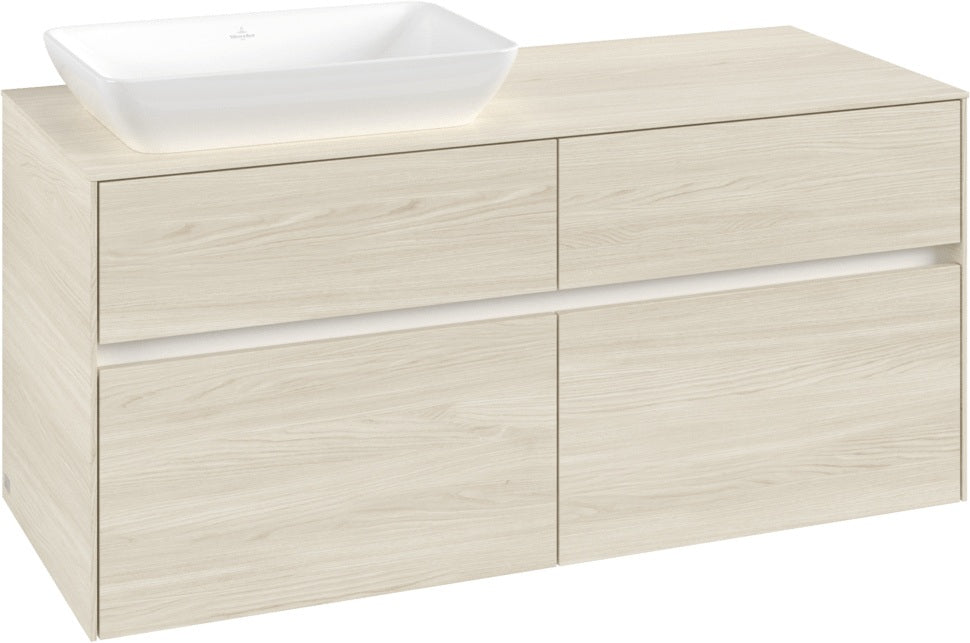 Villeroy & Boch Waschtischunterschrank Collaro C11300 1200 mm White Oak mit 4 Auszügen