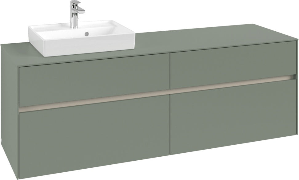 Villeroy & Boch Waschtischunterschrank Collaro C078 B0 1600 mm White Oak mit Beleuchtung und SoftClosing