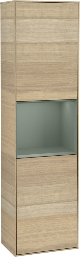 Villeroy & Boch Hochschrank Finion F460GF – 418 mm, Glossy White Lacquer, mit Beleuchtung & SoftClosing