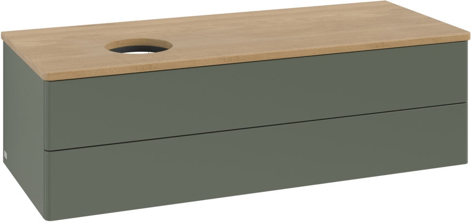 Villeroy & Boch Antao Waschtischunterschrank 1200 mm Anthrazit Matt mit Beleuchtung