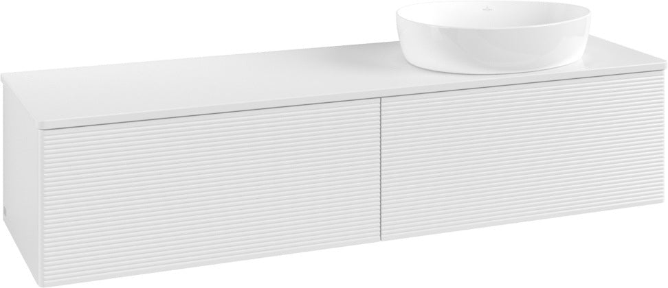 Villeroy & Boch Waschtischunterschrank Antao 1600 mm Glossy White mit 2 Auszügen