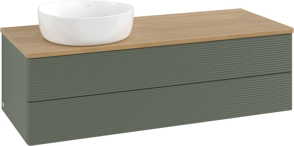 Villeroy & Boch Antao Waschtischunterschrank 1200 mm Anthrazit Matt mit 2 Auszügen