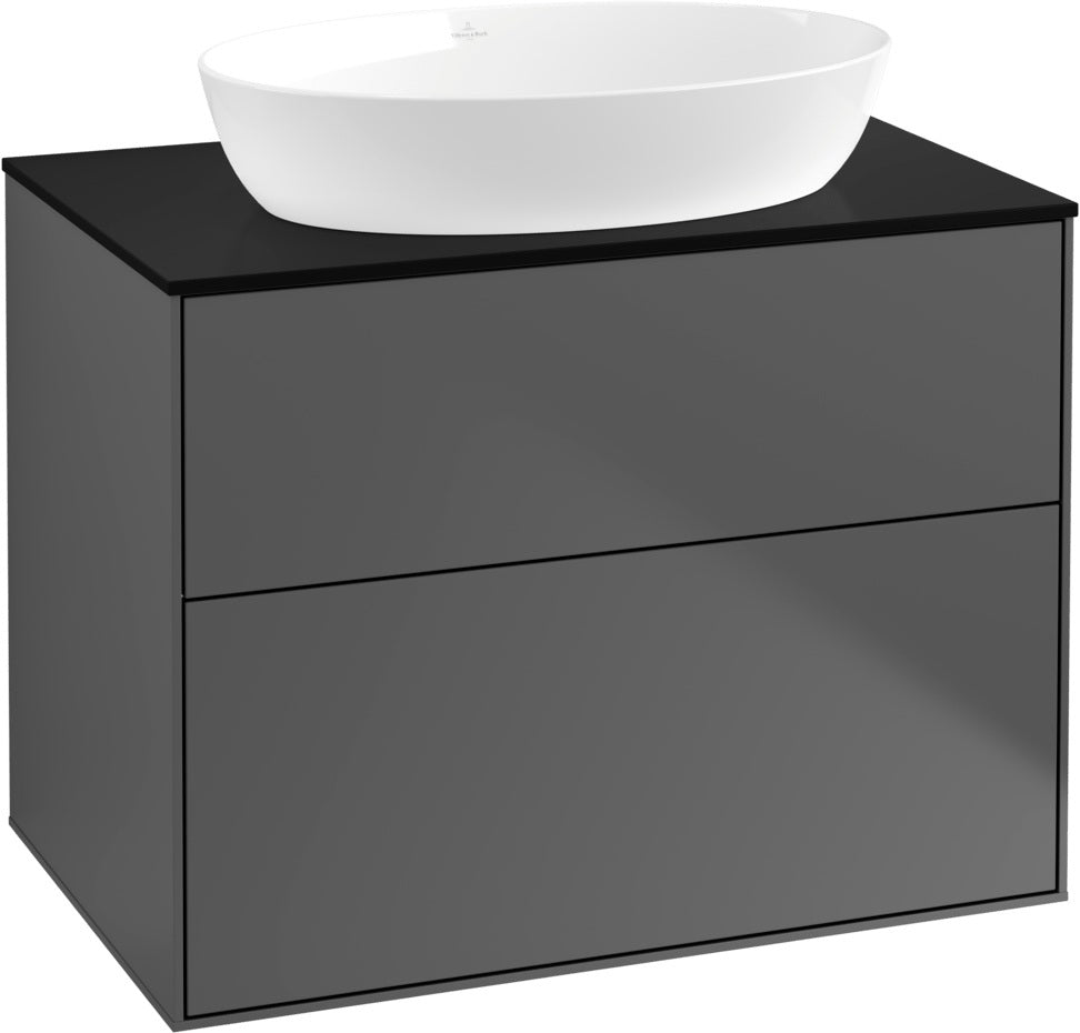 Villeroy & Boch Finion Waschtischunterschrank 800 mm Glossy White Lacquer – 2 Auszüge mit SoftClosing