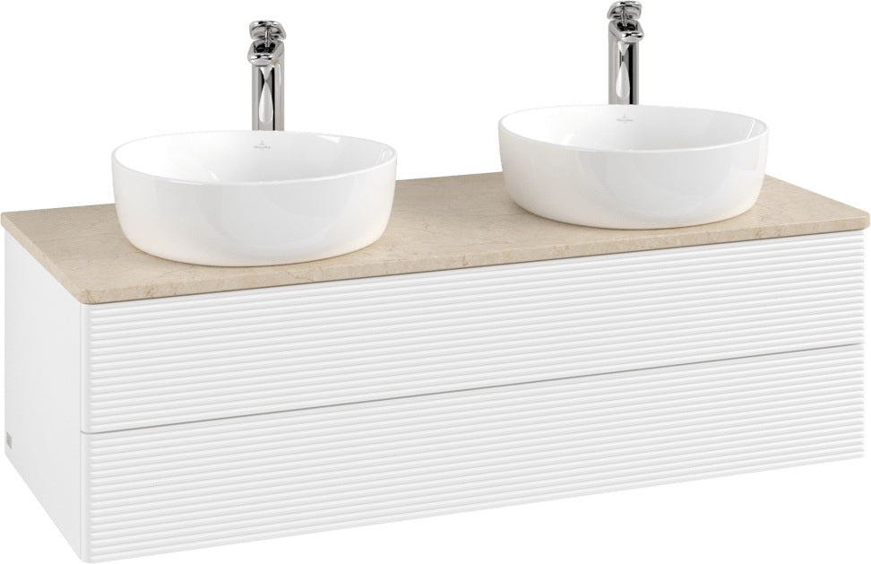 Villeroy & Boch Antao Waschtischunterschrank 1200 mm, 2 Auszüge, Push-Open, Stone Grey Matt