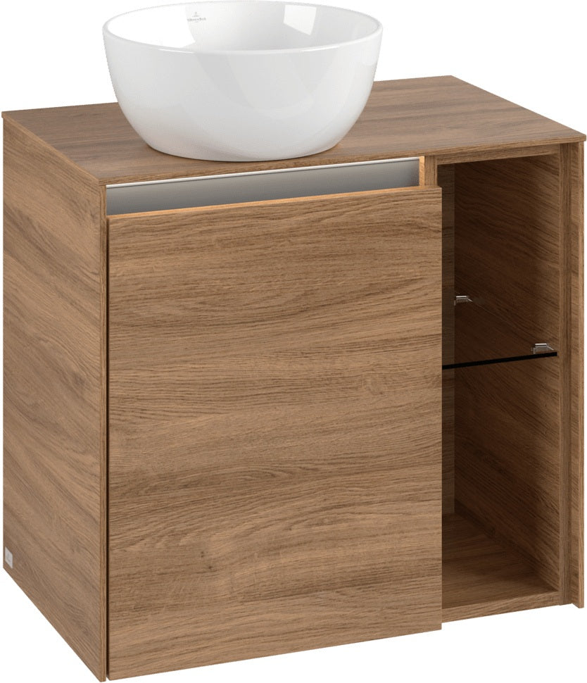 Villeroy & Boch Waschbeckenunterschrank Collaro C151 B0 600x548x380mm White Oak mit Beleuchtung