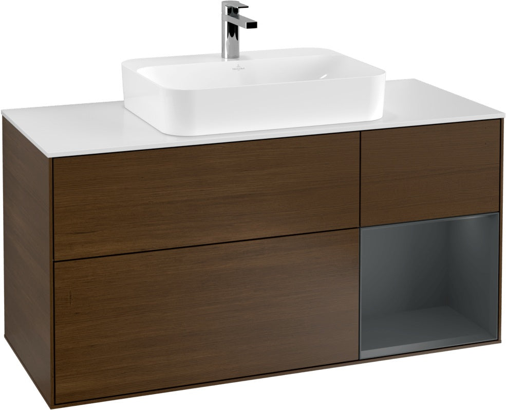 Villeroy & Boch Waschtischunterschrank Finion F421G 1200 mm Glossy White Lacquer