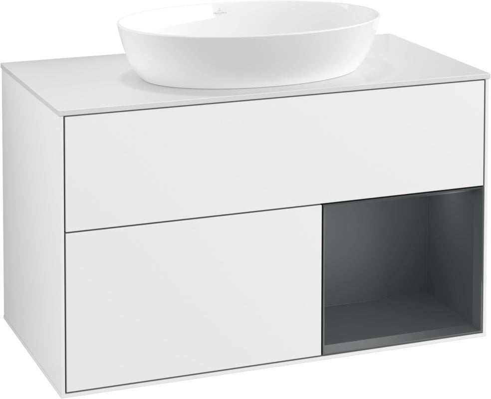 Villeroy & Boch Finion Waschtischunterschrank FA21GFGF 1000 mm Glossy White Lacquer