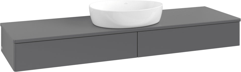 Villeroy & Boch Antao Waschtischunterschrank 1600 mm Anthracite Matt Lacquer mit LED-Beleuchtung