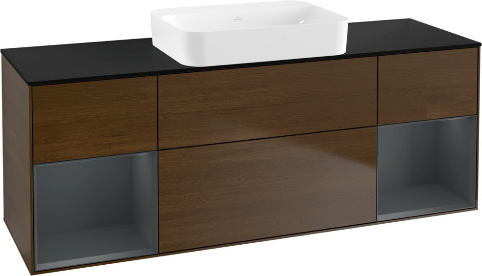 Villeroy & Boch Finion Waschbeckenunterschrank 1600 mm Glossy White Lacquer mit Beleuchtung