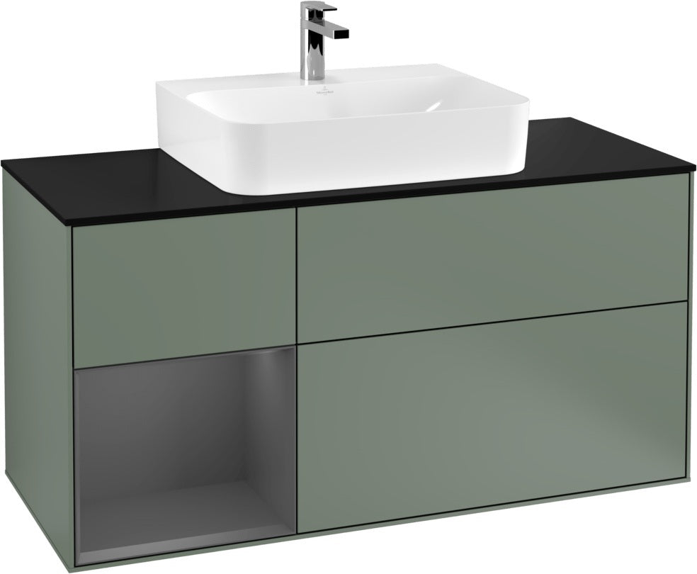 Villeroy & Boch Finion Waschbeckenunterschrank 1200 mm Glossy White mit Beleuchtung