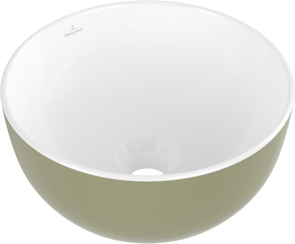Villeroy & Boch Aufsatzwaschbecken Artis 438932 – Rund, TitanCeram, Forest, 325 mm