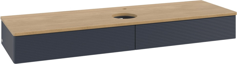 Villeroy & Boch Waschtischunterschrank Antao K14151 1600 mm Anthrazit Matt mit Hahnlochbohrung