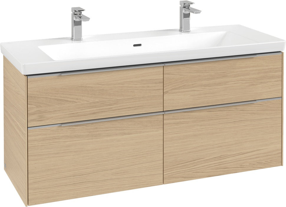 Villeroy & Boch Waschtischunterschrank Subway 3.0 C 602L0, 1272 mm, Brilliant White, mit LED-Beleuchtung