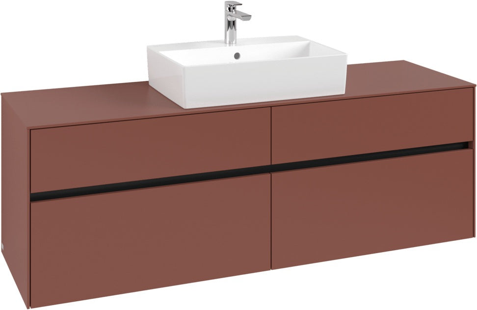 Villeroy & Boch Waschtischunterschrank Collaro C13400 1600 mm White Oak mit 4 Auszügen und SoftClosing