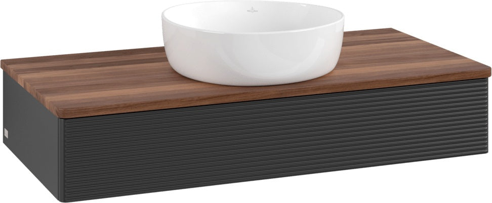 Villeroy & Boch Waschtischunterschrank Antao 1000 mm Anthrazit Matt mit Auszugsbeleuchtung