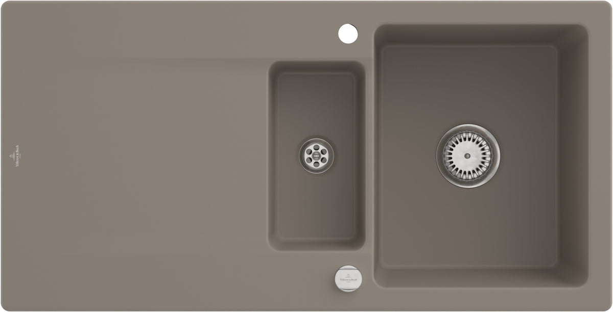 Villeroy & Boch Einbauspüle Siluet 60 R 333701R1 Weiß Alpin CeramicPlus Rechteckig 1000 mm