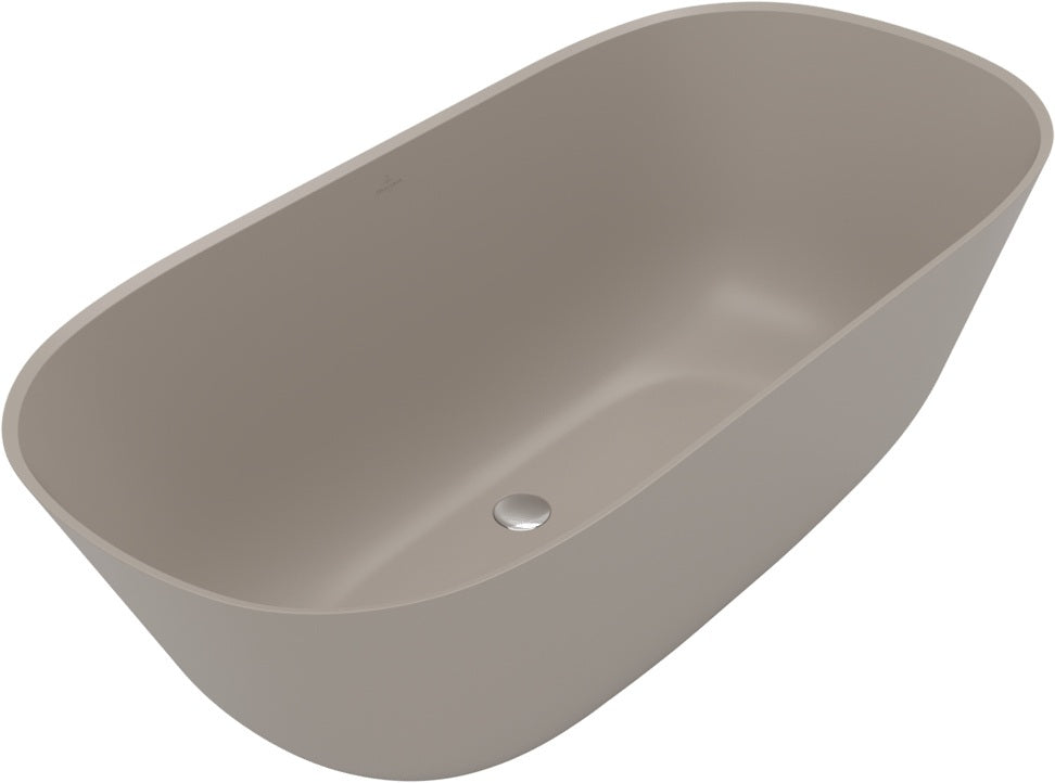 Villeroy & Boch Theano Freistehende Badewanne 1550x750mm Weiß Alpin Quaryl