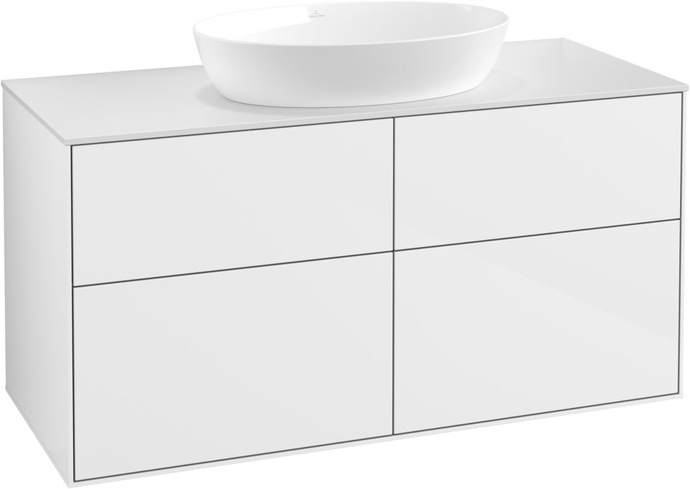 Villeroy & Boch Finion Waschbeckenunterschrank FA3200 1200 mm Glossy White Lacquer
