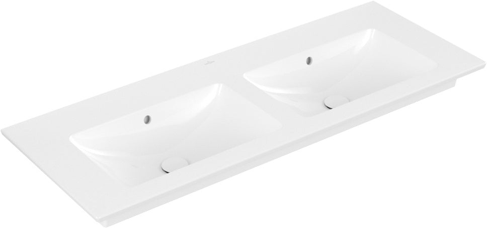 Villeroy & Boch Venticello Schrank-Doppelwaschtisch 1300x500mm Weiß Alpin