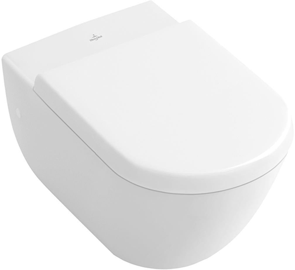 Villeroy & Boch WC-Sitz Subway mit SoftClosing und QuickRelease, Duroplast, Weiß Alpin