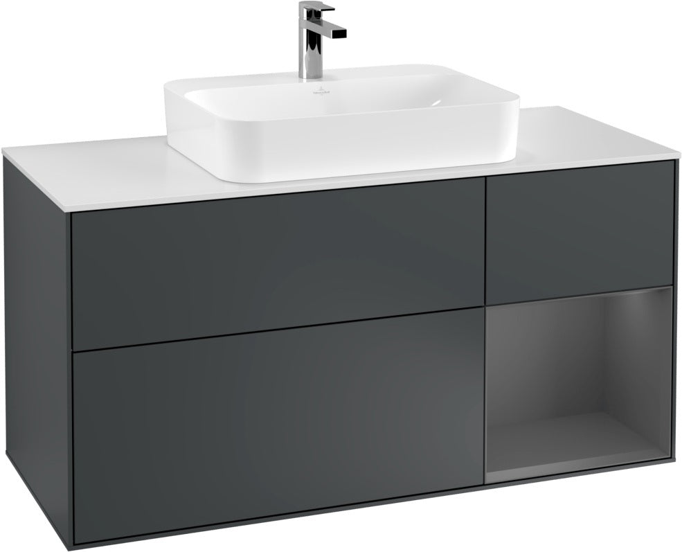 Villeroy & Boch Waschtischunterschrank Finion F421G 1200 mm Glossy White Lacquer