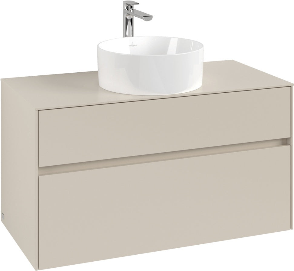 Villeroy & Boch Waschtischunterschrank Collaro C038 1000 mm Cashmere Grey mit SoftClosing