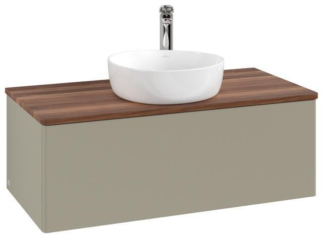 Villeroy & Boch Waschtischunterschrank Antao L31050 1000 mm Anthrazit Matt Lack mit LED-Beleuchtung
