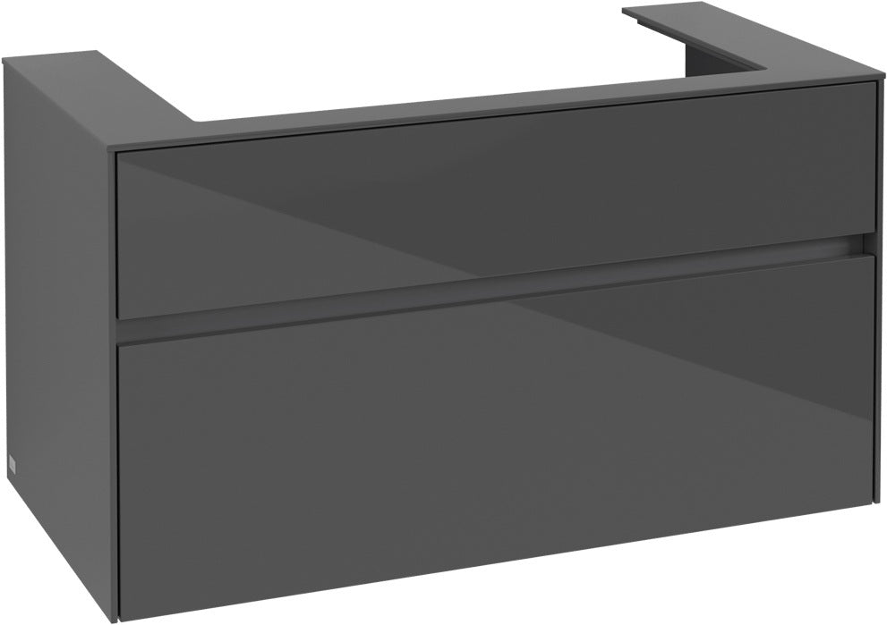 Villeroy & Boch Waschbeckenunterschrank Collaro C02000 Glossy Grey 1000 mm