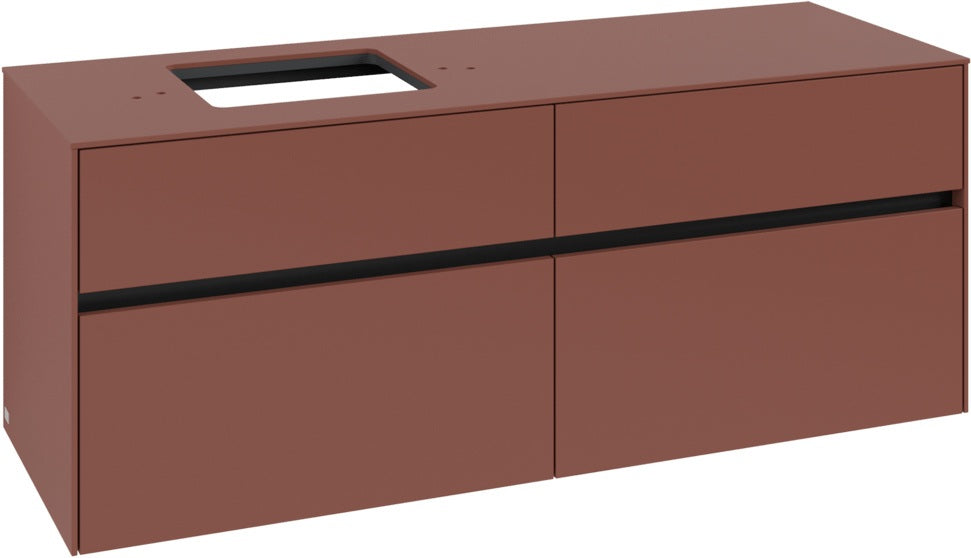 Villeroy & Boch Waschbeckenunterschrank Collaro C132 B0 1400 mm White Oak mit Beleuchtung